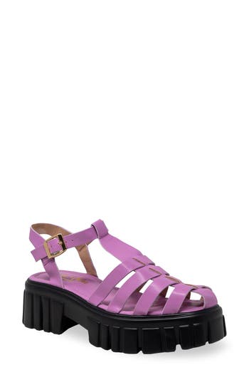 Chase & Chloe Chase And Chloe Theo Lugged Platform Fisherman Sandal