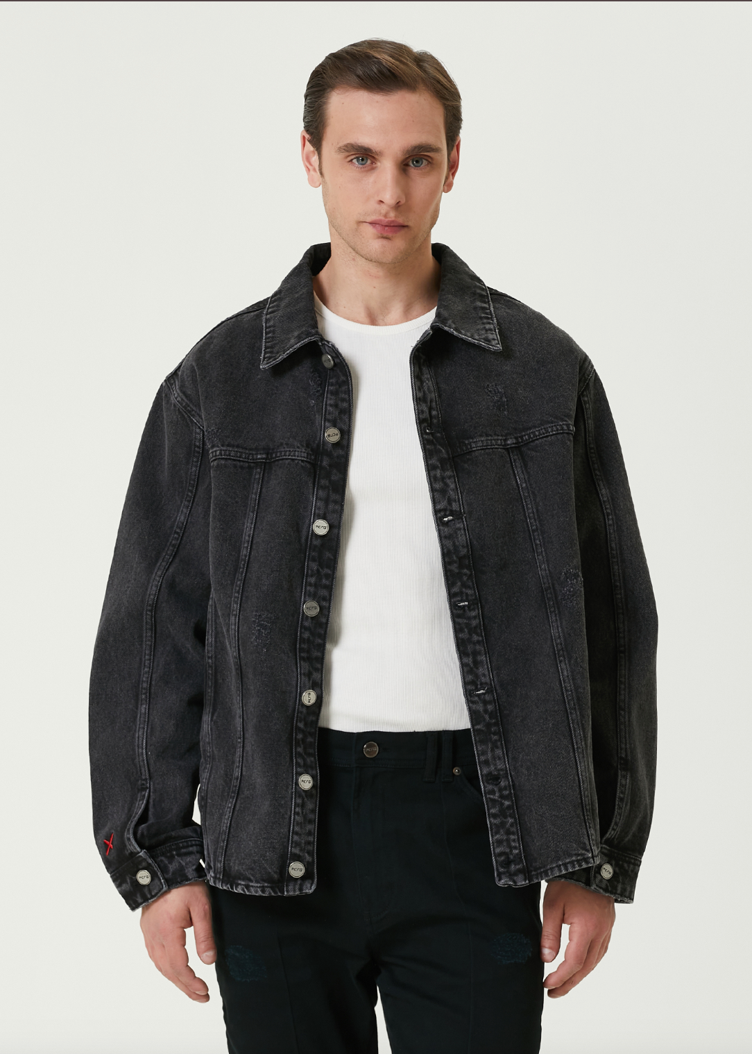 Pure Cotton Free Heaven Destroyed Denim Jacket - image 2