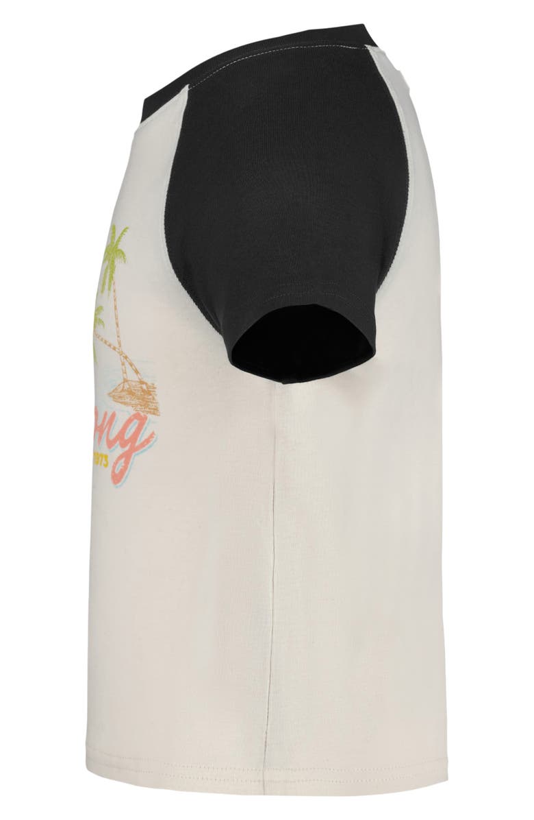 Billabong Kids' What a Vibe Raglan T-Shirt, Alternate, color, Black Sands