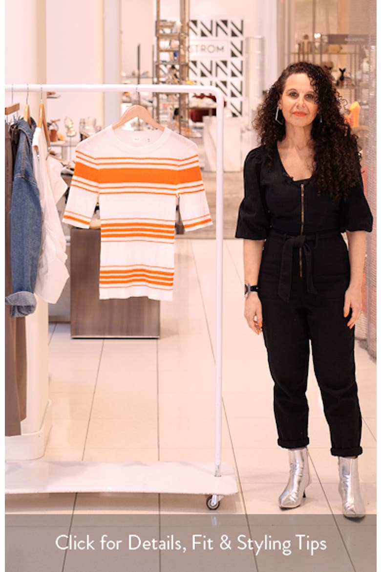 Jack Stripe Cotton Blend Knit Top video