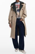 Desigual Double Lapel Trench Coat