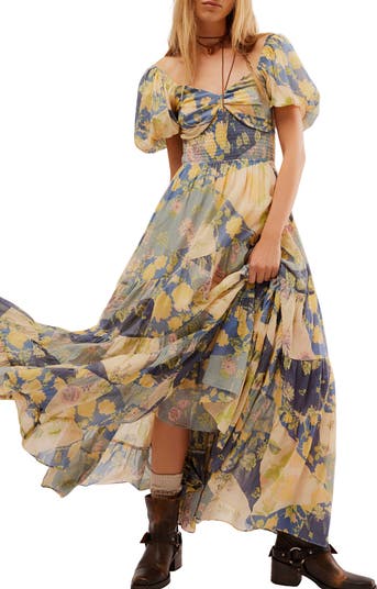 Sundrenched Floral Tiered Maxi Sundress