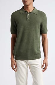 ISAIA Silk & Linen Polo