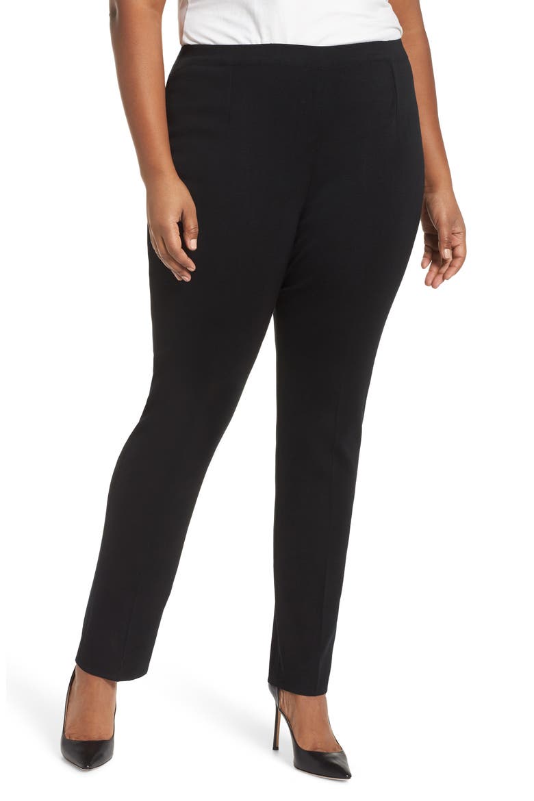 Slim Leg Pants, Main, color, BLACK