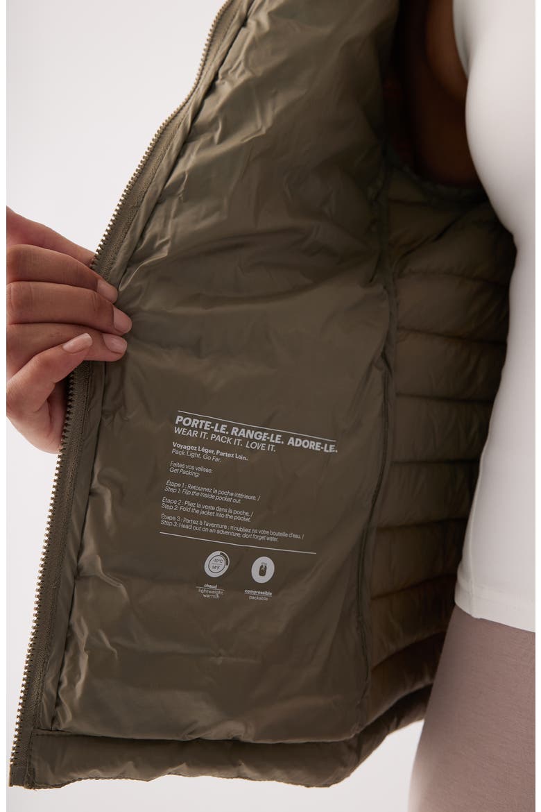 Emilie Puffer Jacket, Alternate, color, HAZEL