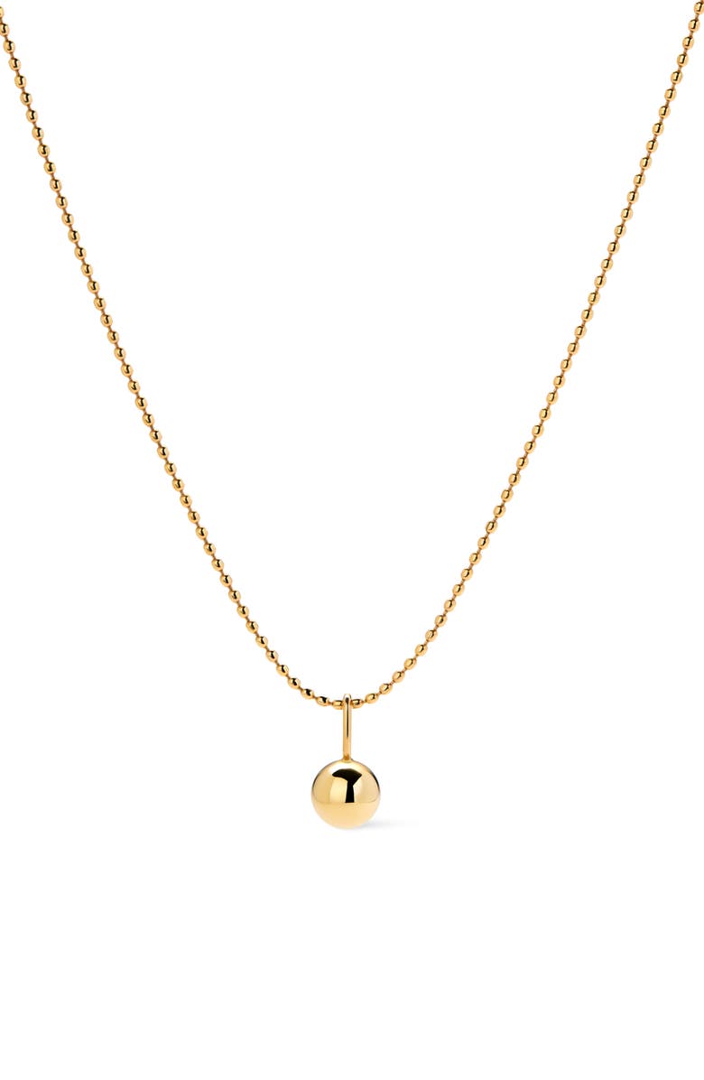 Ana Luisa Gold Pendant Necklace - Sphere Charm Necklace, Main, color, Gold
