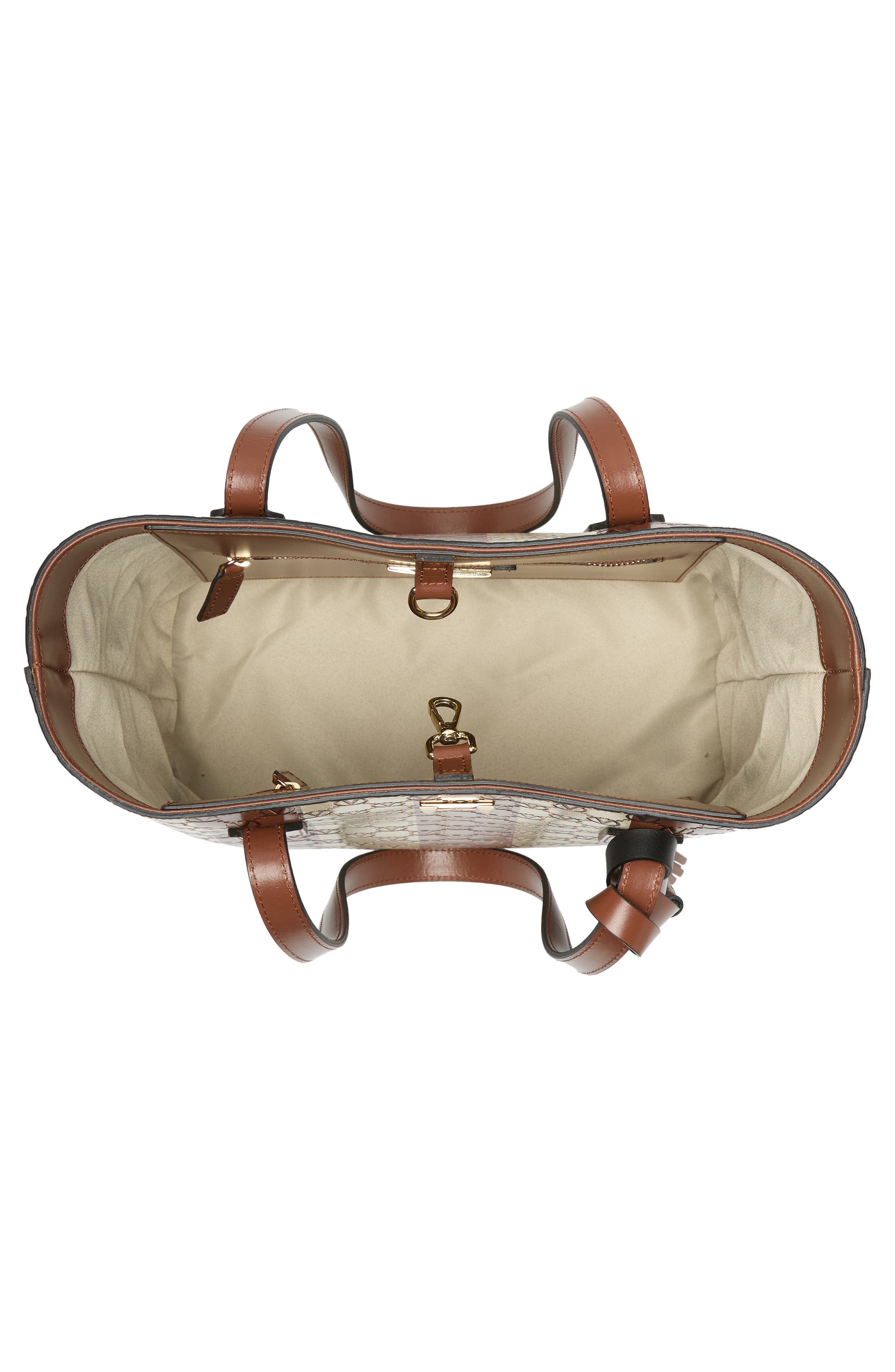 VALENTINO BY MARIO VALENTINO Prince Monogram Stripe Tote Bag, Alternate, color, 