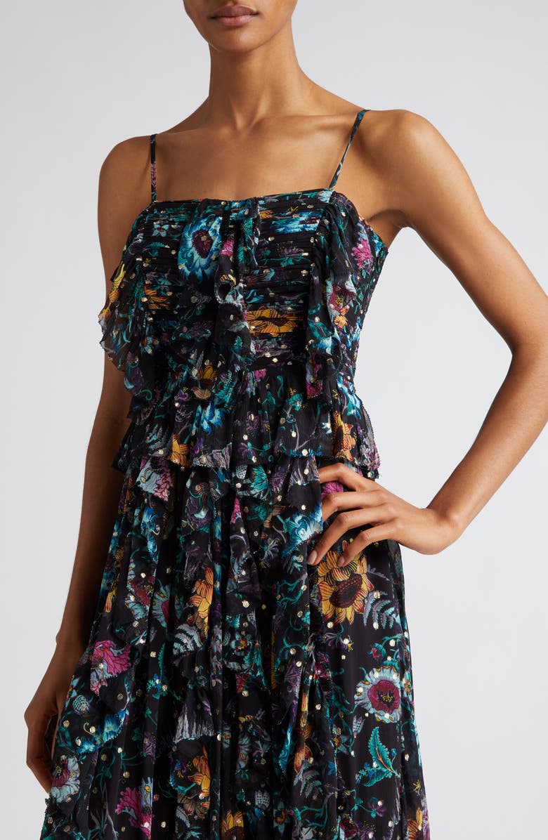 Ulla Johnson Colette Floral Silk Blend Gown, Alternate, color,