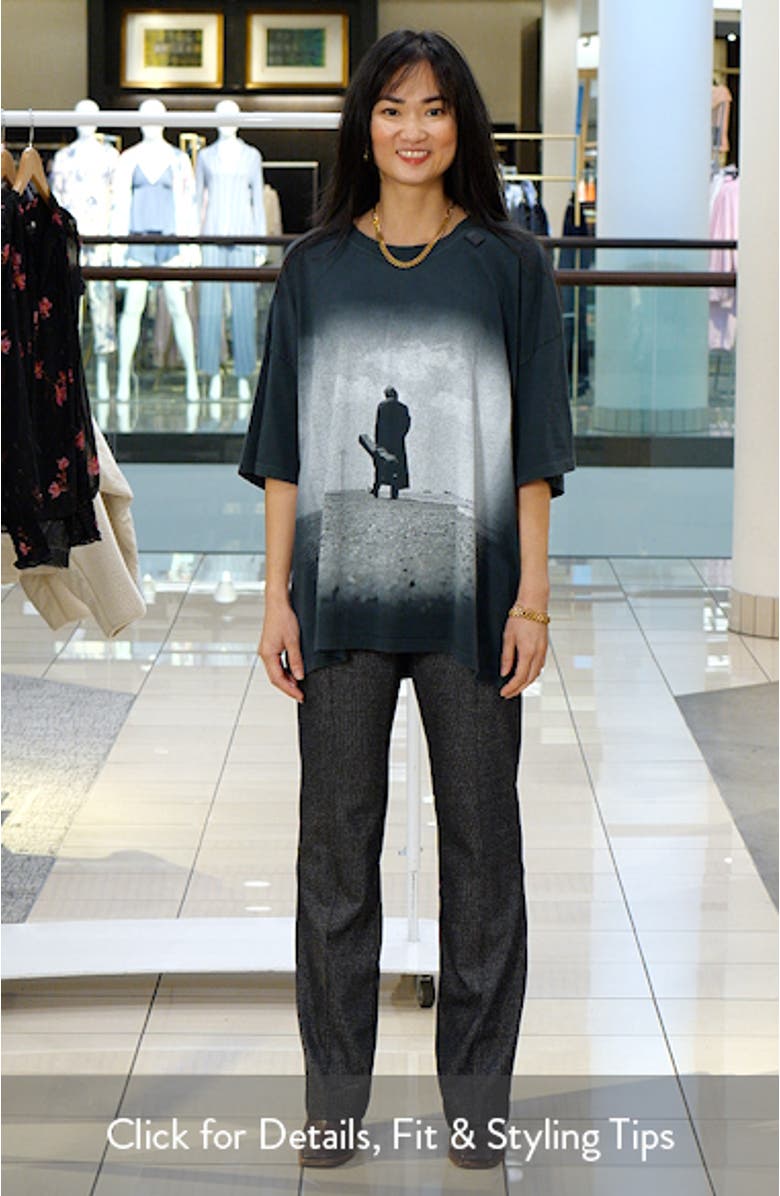 Johnny Cash Oversize Cotton Graphic T-Shirt, sales video thumbnail