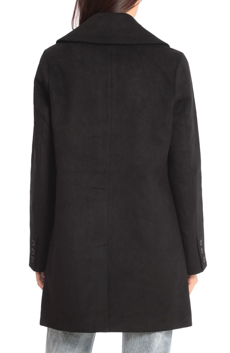 Avec Les Filles Single Breasted Peacoat, Alternate, color,