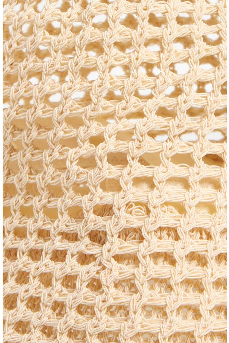 Open Weave Straw Bucket Hat, Alternate, color, NATURAL