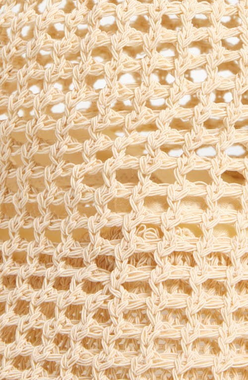 Lele Sadoughi Open Weave Straw Bucket Hat