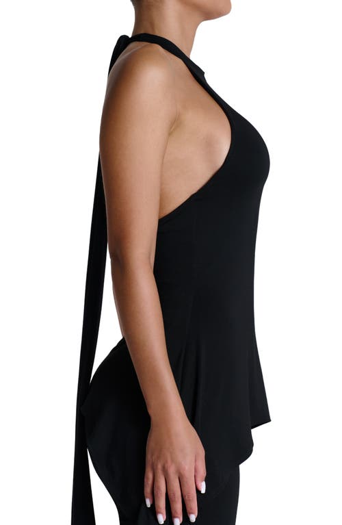 Naked Wardrobe Curved Hem Halter Top