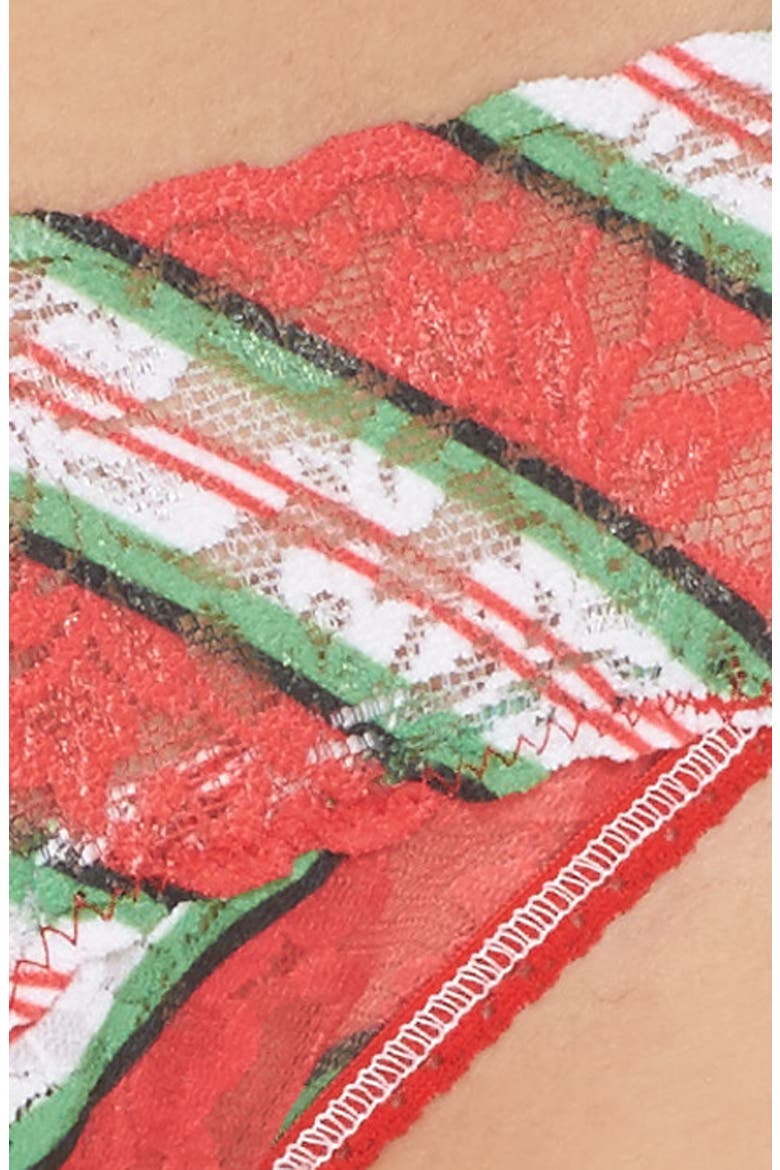 It's a Wrap Low Rise Thong, Alternate, color, RED MULTI