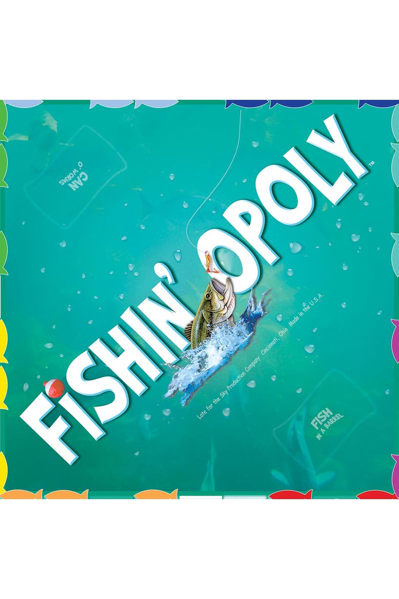 Fishin'Opoly Monopoly Board Game, Alternate, color, Multicolored