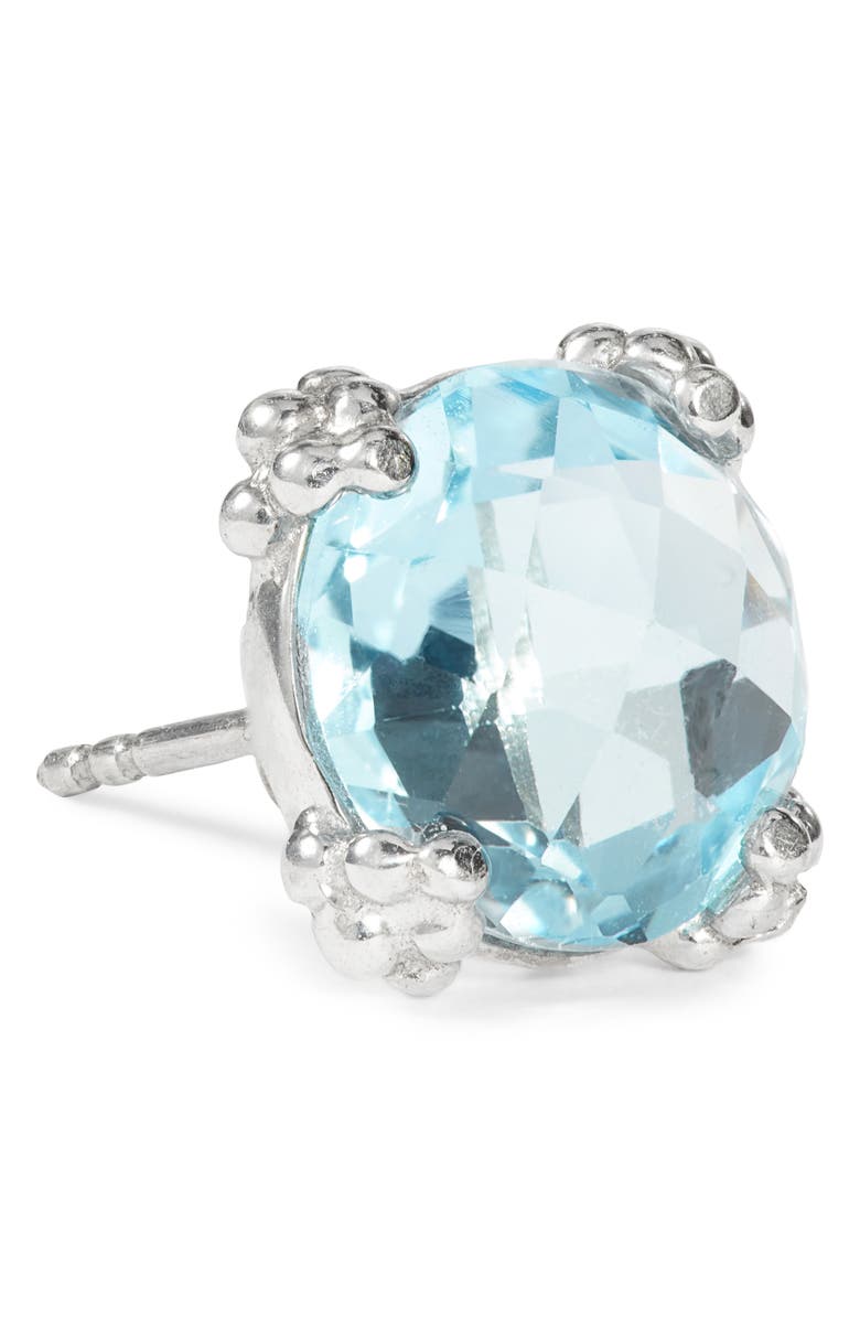 Anzie Cluster Topaz Stud Earrings, Alternate, color, Blue Topaz