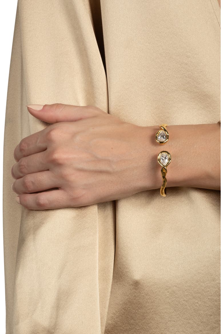 Asterales Floating Cuff Bracelet, Alternate, color, GOLD STONES