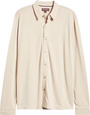 Johnston 
Murphy Vintage Wash Knit Button-Up Shirt