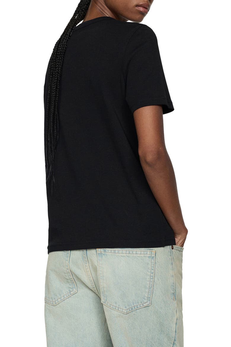 Rita Cotton T-Shirt, Alternate, color, BLACK