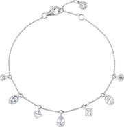 Crislu Multicut Cubic Zirconia Charm Bracelet