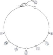 Crislu Multicut Cubic Zirconia Charm Bracelet