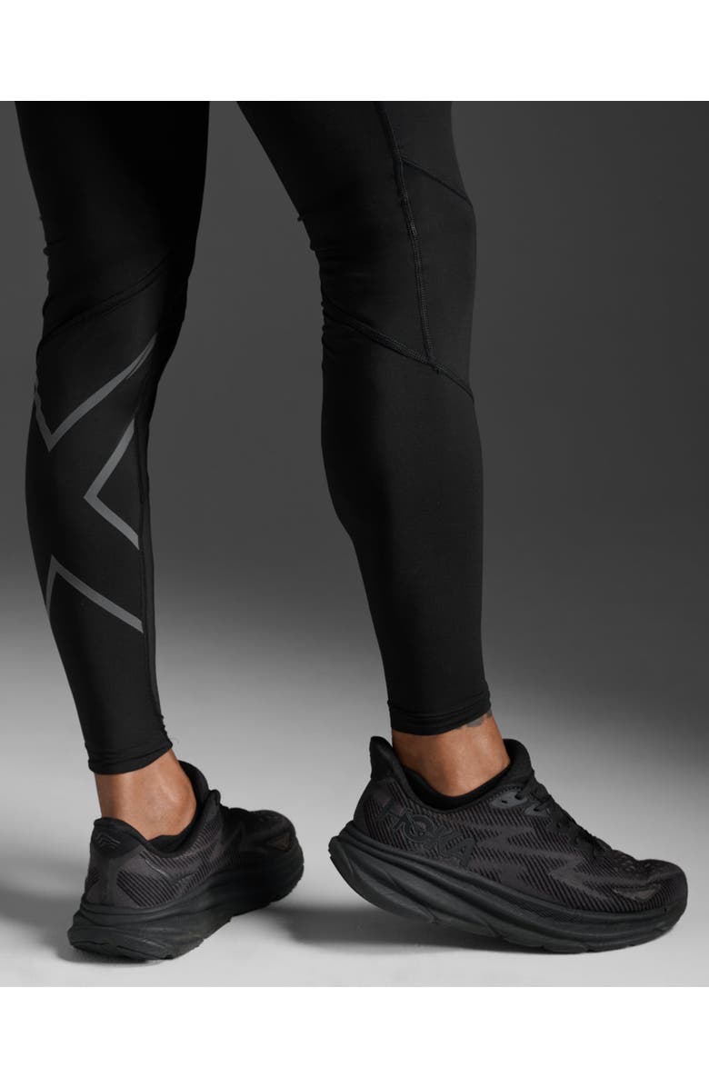 2XU Men's Ignition Shield Compression Tights, Alternate, color, Black/Black Reflective