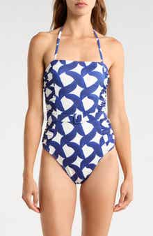 Kylah Shirred Belted One-Piece Swimsuit