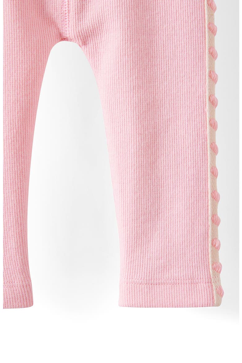 Baby Essential Rib Legging, Alternate, color, Blush Pink Heart Trim