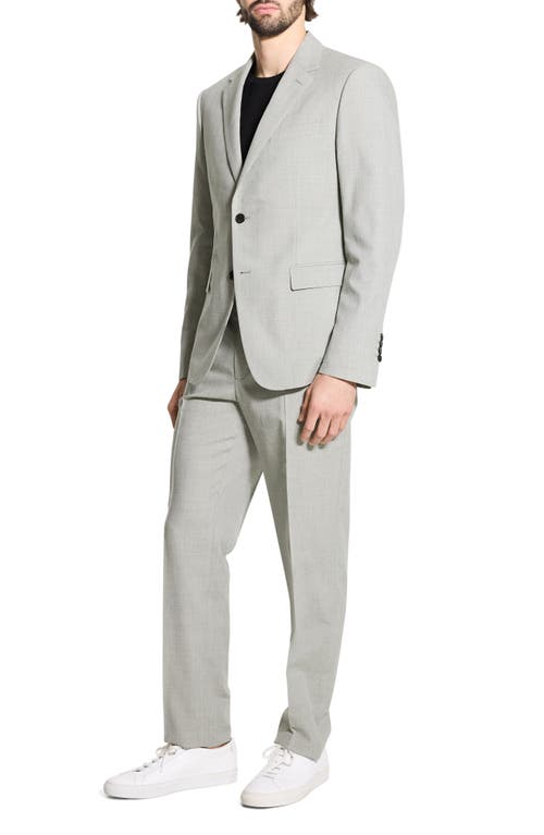 Theory Chambers Melange Solid Slim Fit Suit Jacket In Greenstone