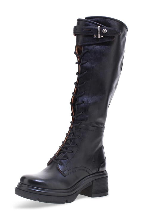 Edison Lace-Up Knee High Boot (Women)