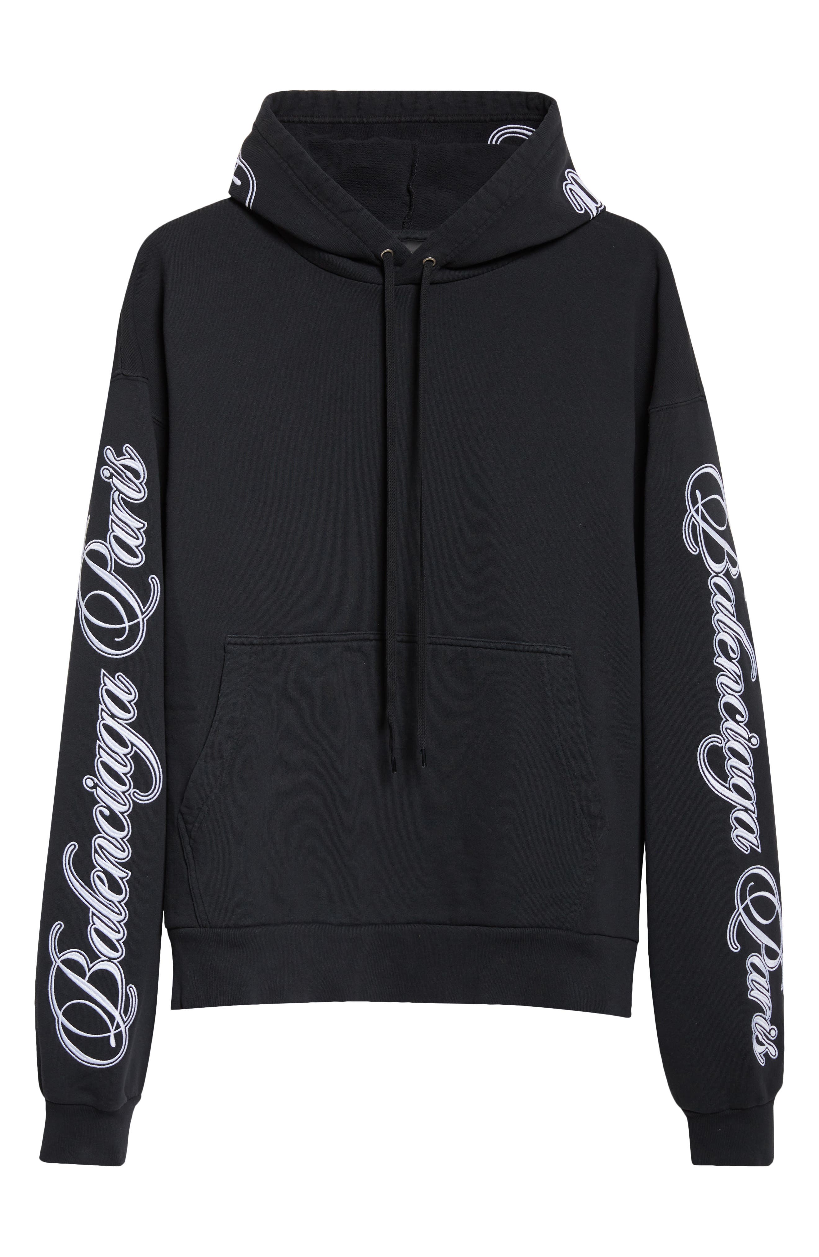 Balenciaga Oversize Logo Cotton Hoodie (Women) | Nordstrom
