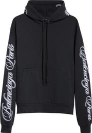 Balenciaga Oversize Logo Cotton Hoodie