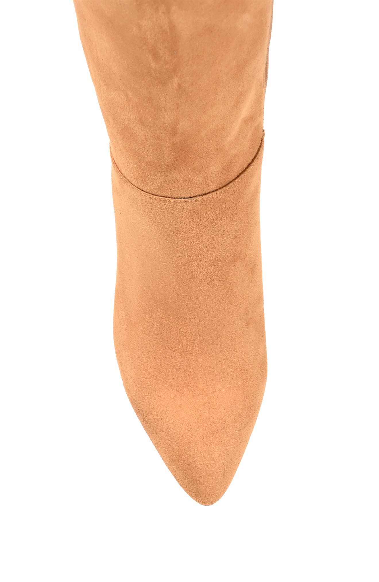 Idinna Vegan Suede Tall Boot - Wide Calf, Alternate, color, TAN