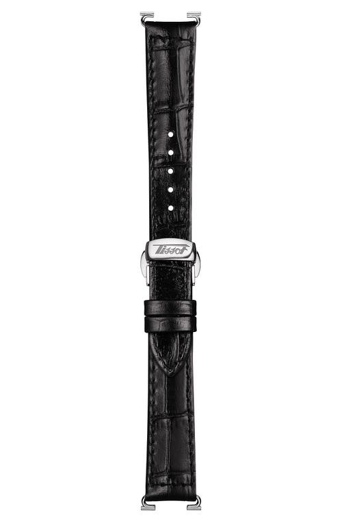 Tissot Heritage Porto Leather Strap Watch, 42.5mm X 31mm In Black/white/silver