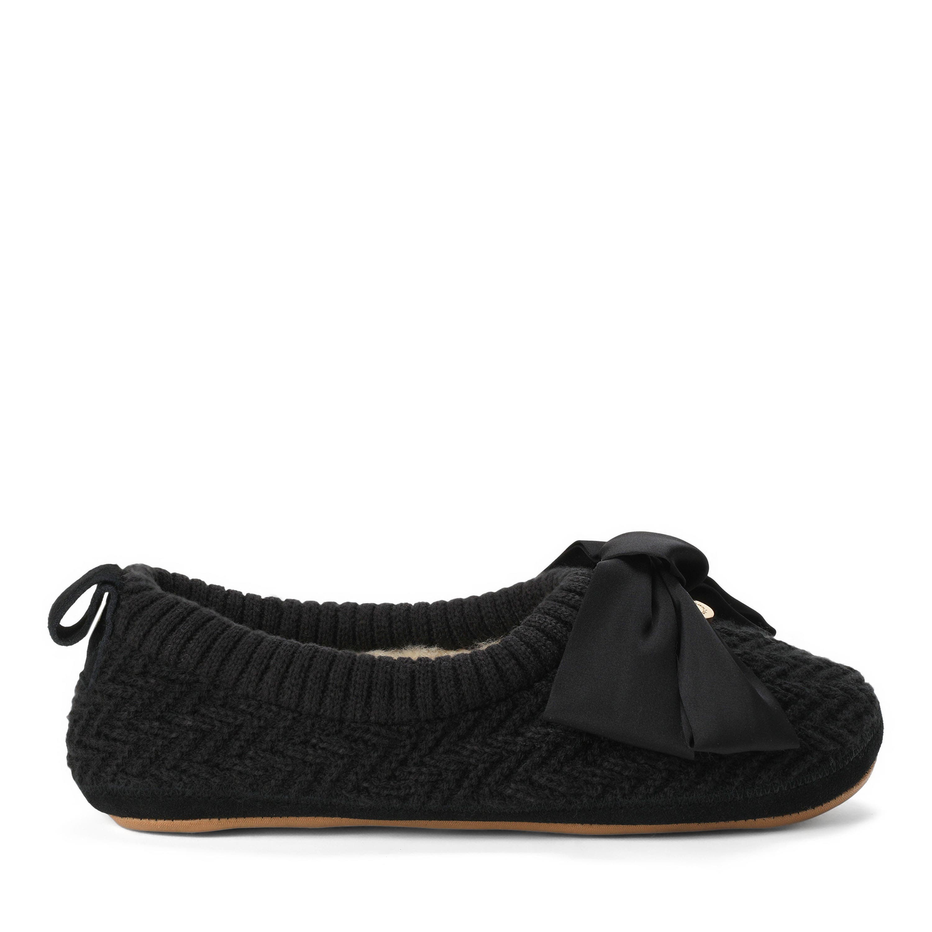 Fireside Bestie Ballet Slippers, Alternate, color, Black