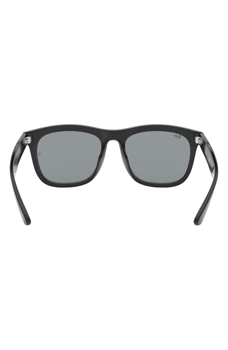 Ray-Ban 56mm Square Sunglasses, Alternate, color, Black / Dark Grey