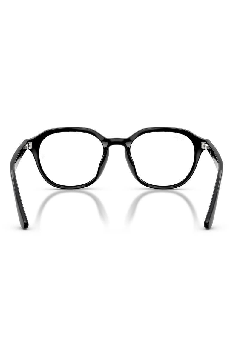 Ray-Ban 52mm Square Optical Glasses, Alternate, color, Black