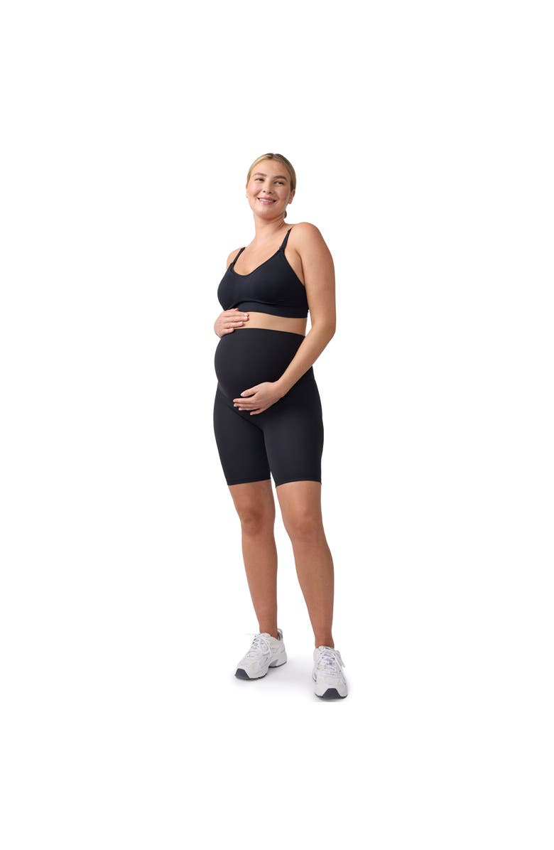 Ingrid & Isabel Contour Active Legging + Bike Short, Alternate, color, Black