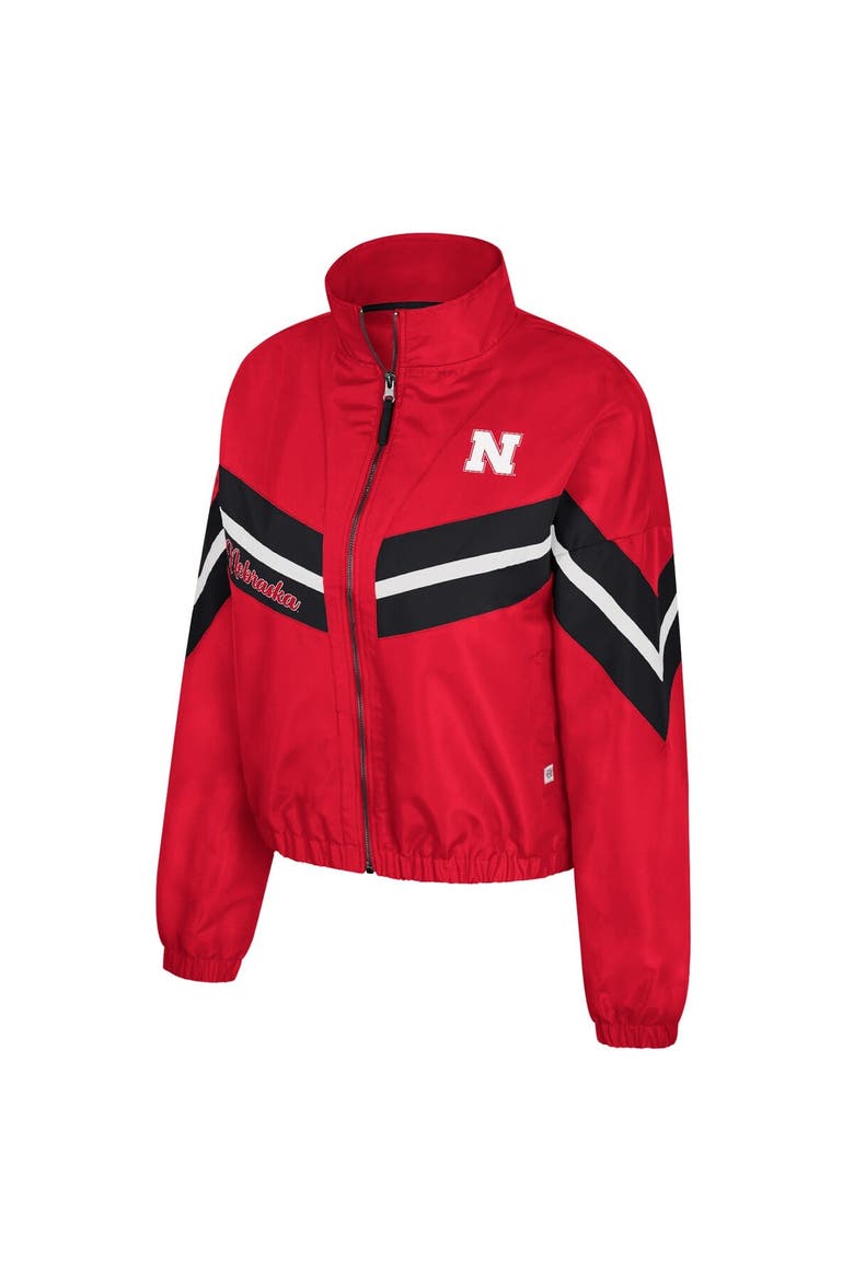Women's Colosseum  Scarlet Nebraska Huskers Thin Ice Full-Zip Windbreaker, Alternate, color, Scarlet