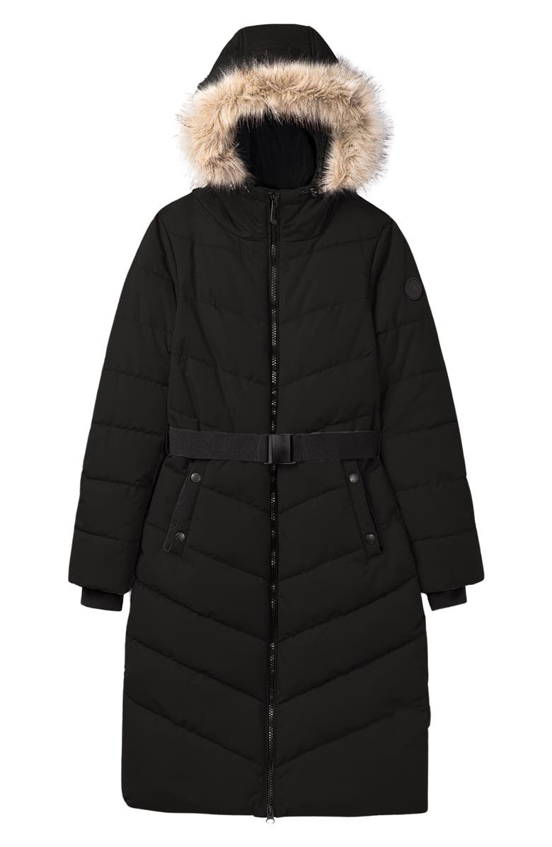 Noize Capri Faux Fur Hooded Quilted Parka, Alternate, color,