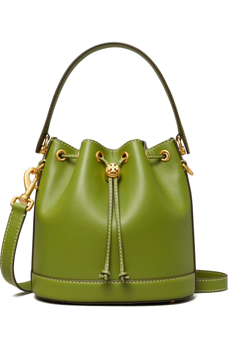 Tory Burch Leather Bucket Bag, Main, color,