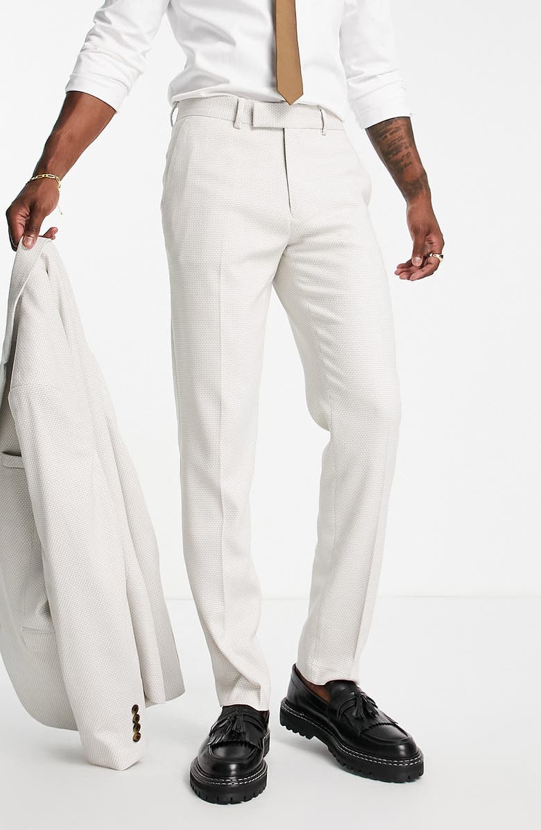 ASOS DESIGN Slim Fit Suit Trousers, Main, color, 