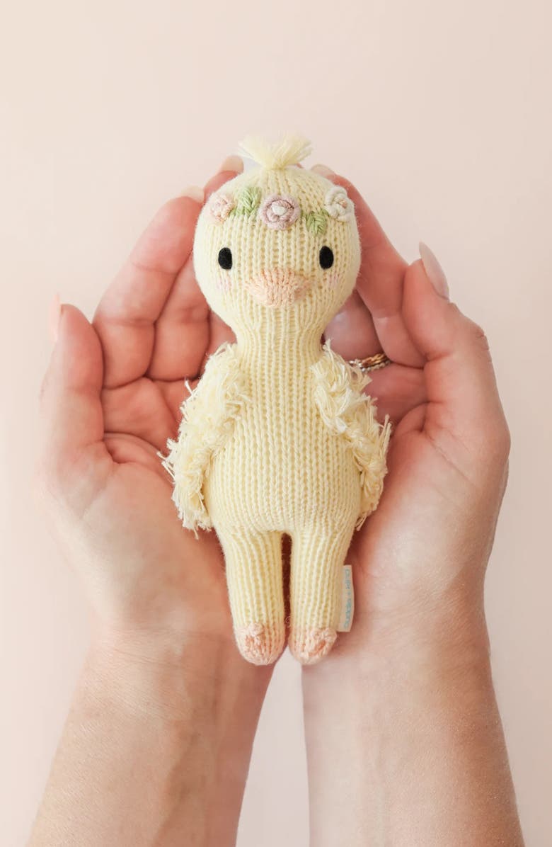 cuddle+kind Tiny Flora the Duck Stuffed Animal, Alternate, color, Yellow