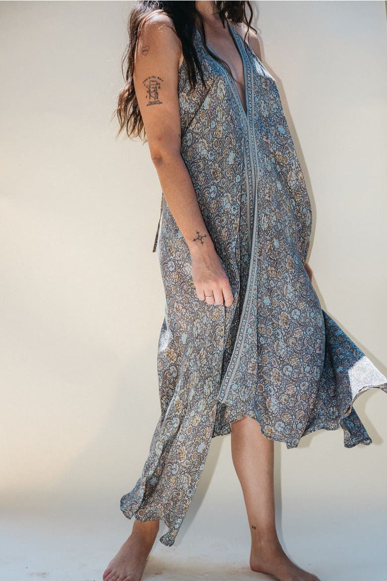 Classic Silk Dress Ivy, Alternate, color, Grey