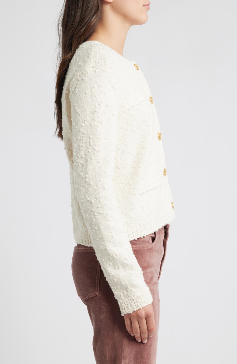KOBI HALPERIN Richie Wool Cardigan, Alternate, color, Ivory