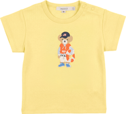 Fragile Cotton Short Sleeve Bear Print Tshirt