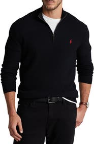 Polo Ralph Lauren Big & Tall Pima Cotton 1/2-Zip Sweater
