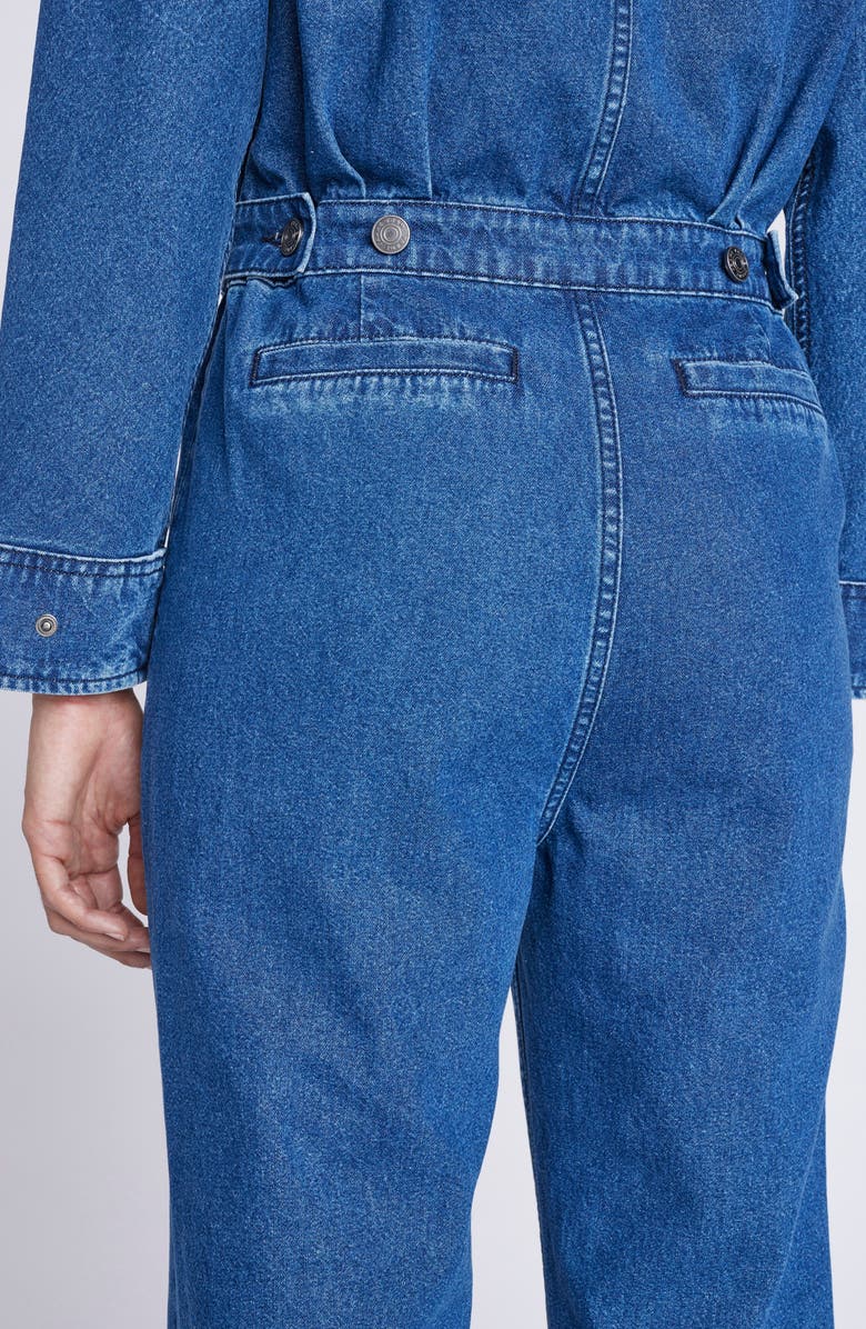 FRAME Cinch Denim Jumpsuit, Alternate, color, 