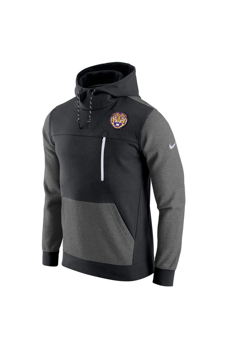 Nike Men's Nike Black LSU Tigers AV-15 2.0 Slim Fit Pullover Hoodie, Alternate, color, Black