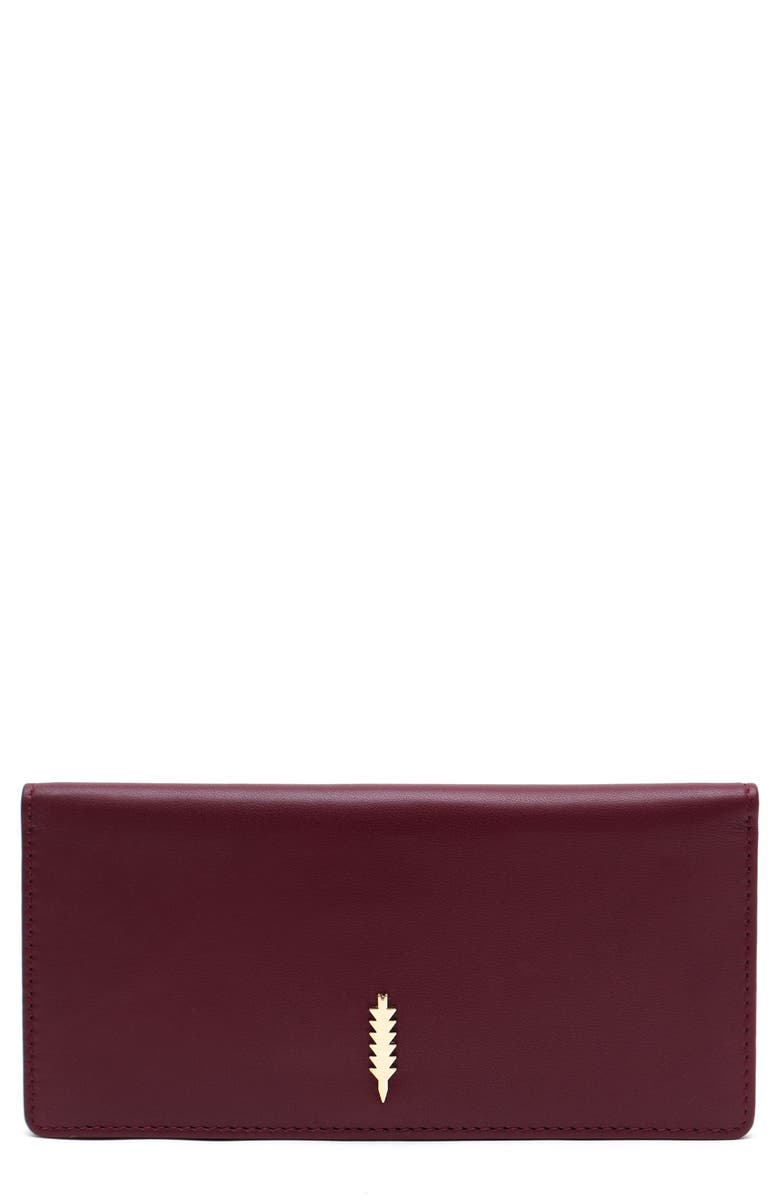 Thacker Anna Long Wallet, Main, color, Bordeaux